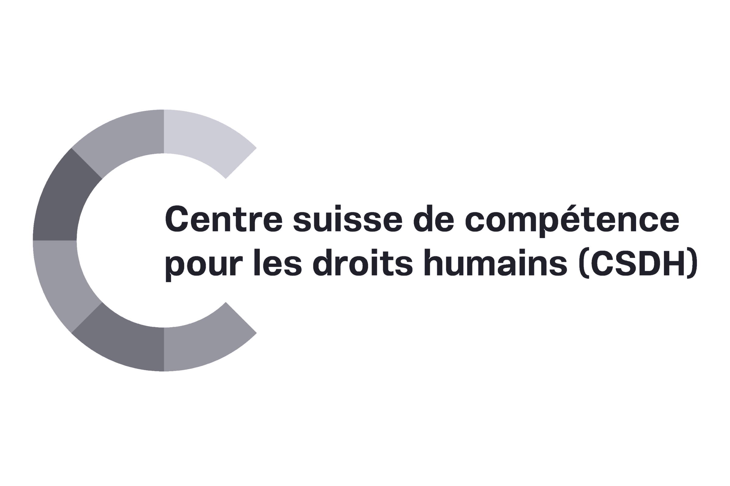 It shows the official logo of the SKMR in black and white and it is written in French.