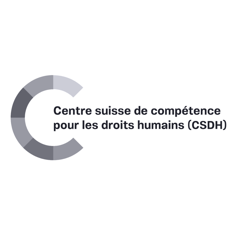 It shows the official logo of the SKMR in black and white and it is written in French.